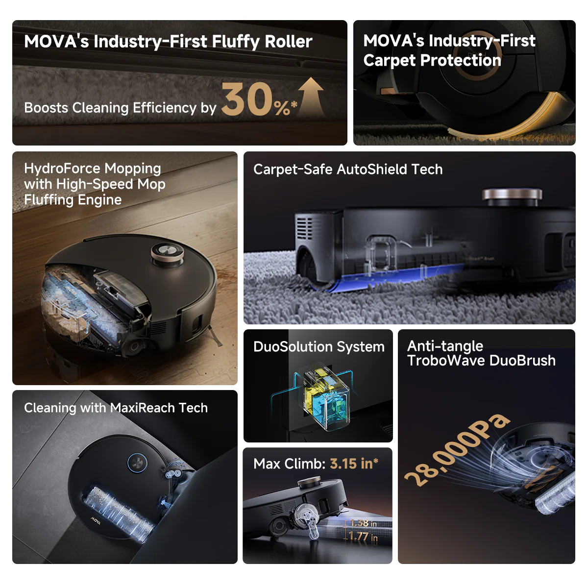 MOVA Z60 Ultra Roller Complete Robot Vacuum - Image 3